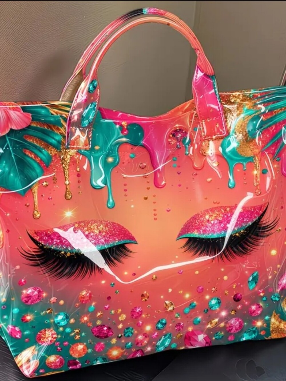 Cute Cute Big Pop Art Eye Tote Bag - Picture 6 of 6
